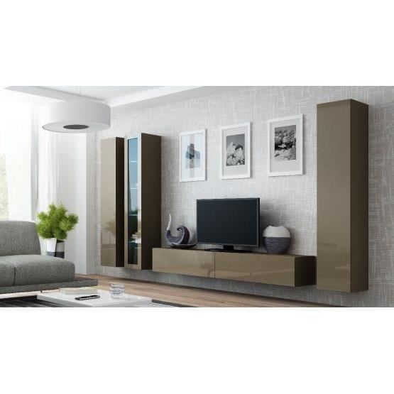 Ensemble Meuble tv design MIKO Taupe