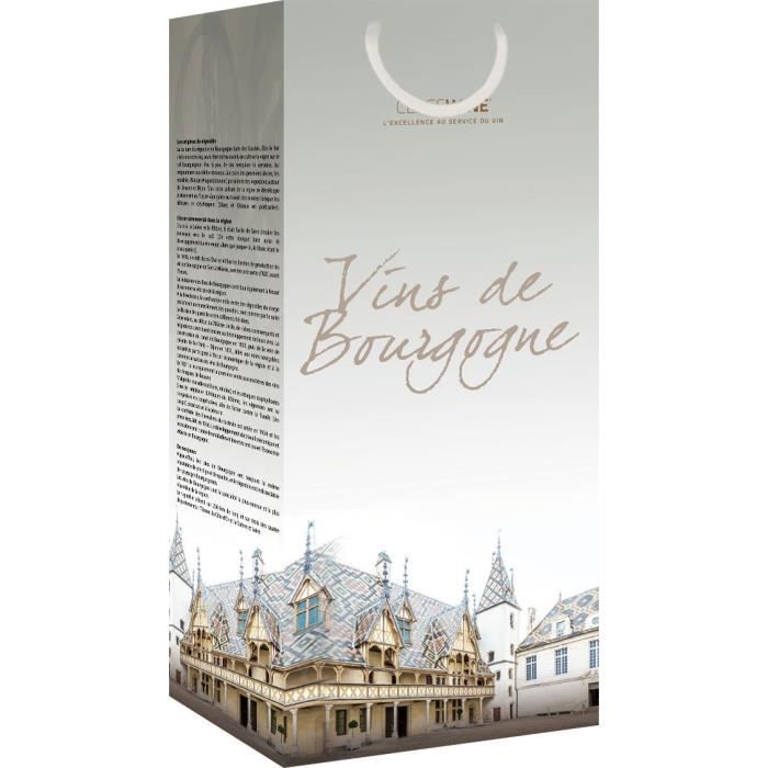 CLASSWINE Pochette pour 2 bouteilles vin de Bourgogne Hospices de Beaune