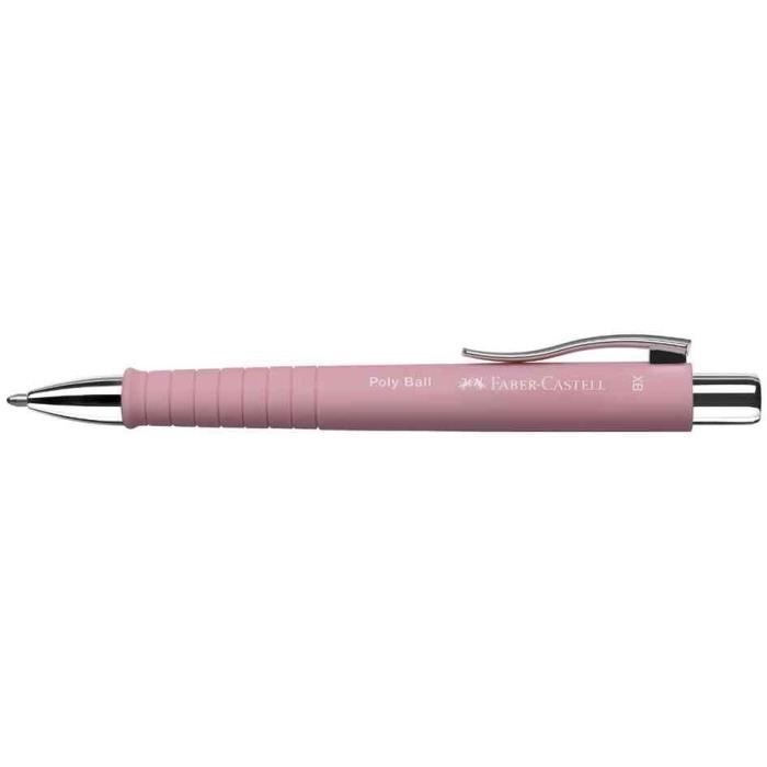 Stylo-bille rétractable POLY BALL XB, rosé
