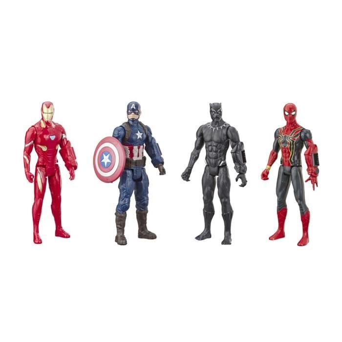 The Avengers Marvel Endgame Titan Hero Series Lot de 4 figurines
