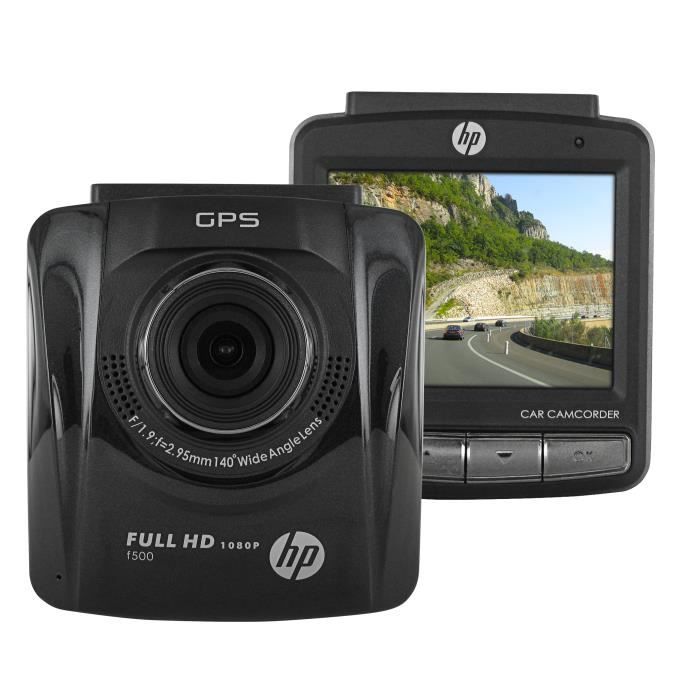 HP F-500 NOIRE CAMERA EMBARQUEE POUR VOITURE