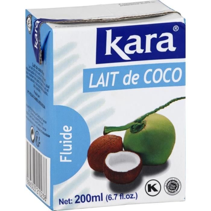 KARA - Lait De Coco 200Ml - Lot De 4