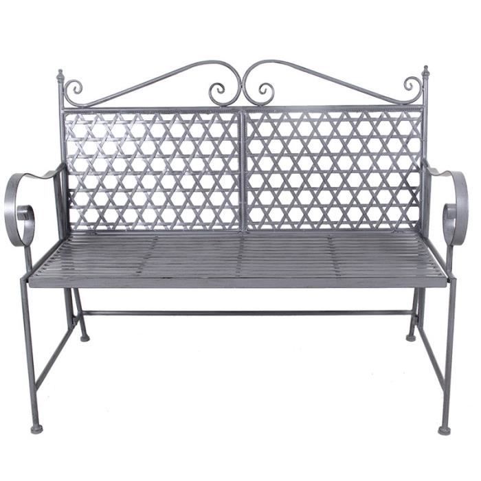 Banc romantique 114x46x95cm 114cm Fer