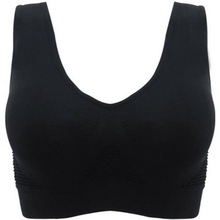 Femmes Brassières de sport pour Soutiens-gorge de course Yoga SOUTIEN-GORGE DE SPORT Noir
