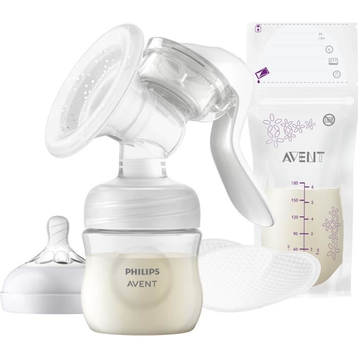 PHILIPS AVENT SCF430/20 Tire-Lait Manuel - Technologie Natural Motion - Stimulation douce - Facile à nettoyer