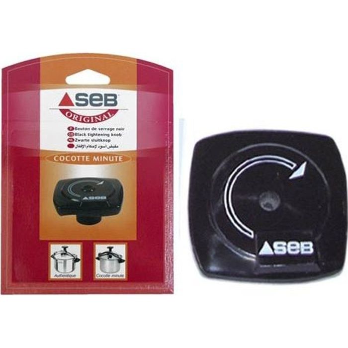 790071. BOUTON DE SERRAGE NOIR AUTOCUISEUR SEB