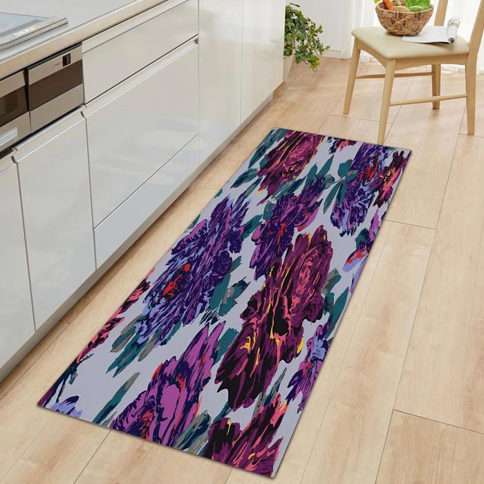 Tapis De Cuisine Fecialy 2 Pièces 40x60cm + 40x120cm - Antidérapant, Anti-Fatigue Et Lavable