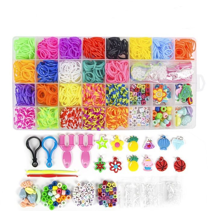 Kit de Métier à Tisser, Bandes élastiques, Kit Complet Loom Bands pour