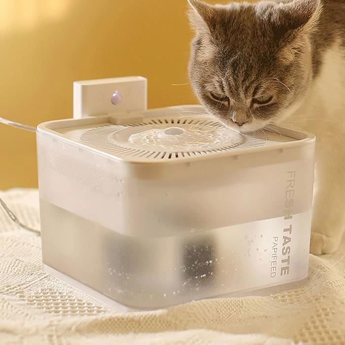 Meilleurs prix pour Fontaine Eau pour Chat Chien Sans Fil-BYONDSELF-25L Silencieux Distributeur Eau Chat avec 5 FiltresDetecteur de FONTAINE A EAU