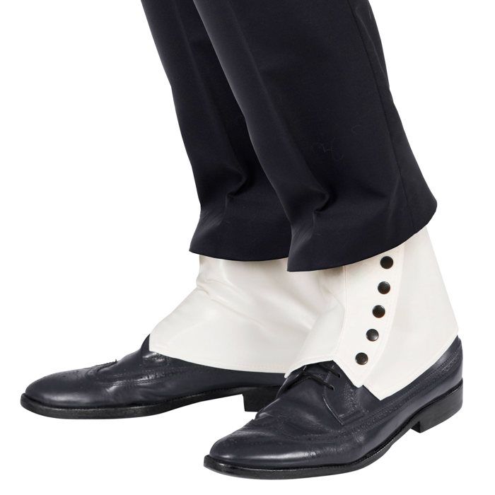 Comparer les prix de Guêtres blanche de Gangster, sur-chaussures année folle, 1930 (la paire)