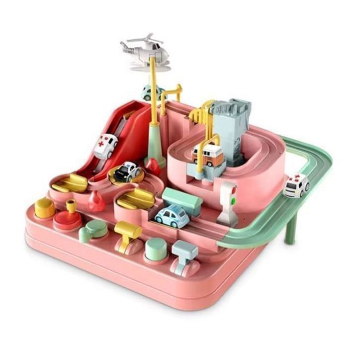 Circuit voiture jouet éducatif montessorri 4 voitures incluses