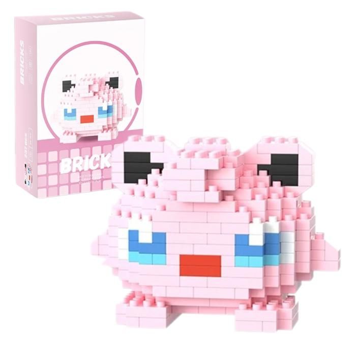 GAVI STORE Figurine à assembler Pokémon Rondoudou 5 cm 237 pièces Micro Bricks Jeu de construction compatible Lego