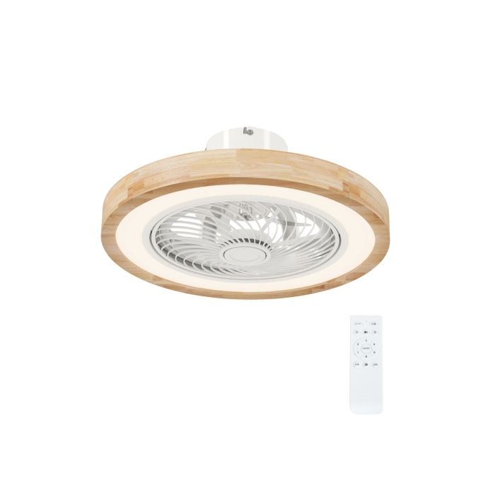 ®TONLRGY Ventilateur de plafond avec télécommande variateur RGB 6 vitesses pour chambre couleur naturelle 50 cm - Tonlrgy