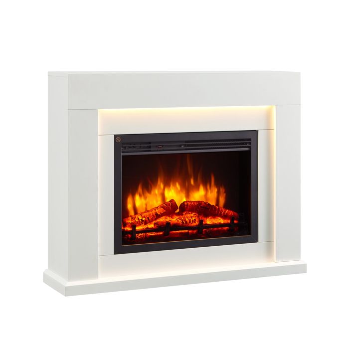 Cheminée électrique BALDERIA Elektra – effet flammes 3D, éclairage LED ...