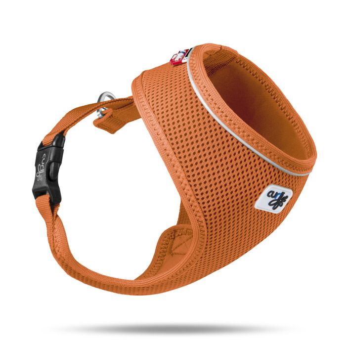 Comparer les prix de Harnais chien Curli basique Orange Taille S – respirant réfléchissant DogFinderID