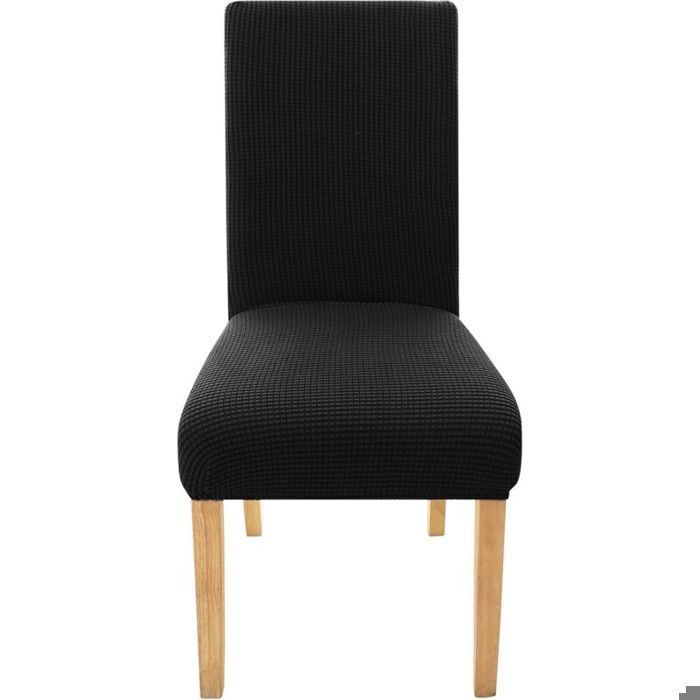 Housse de Chaise Extensible en Jacquard - Coussin & Protection Chaise Salle à Manger Lavable - Déco Mariage & Repas