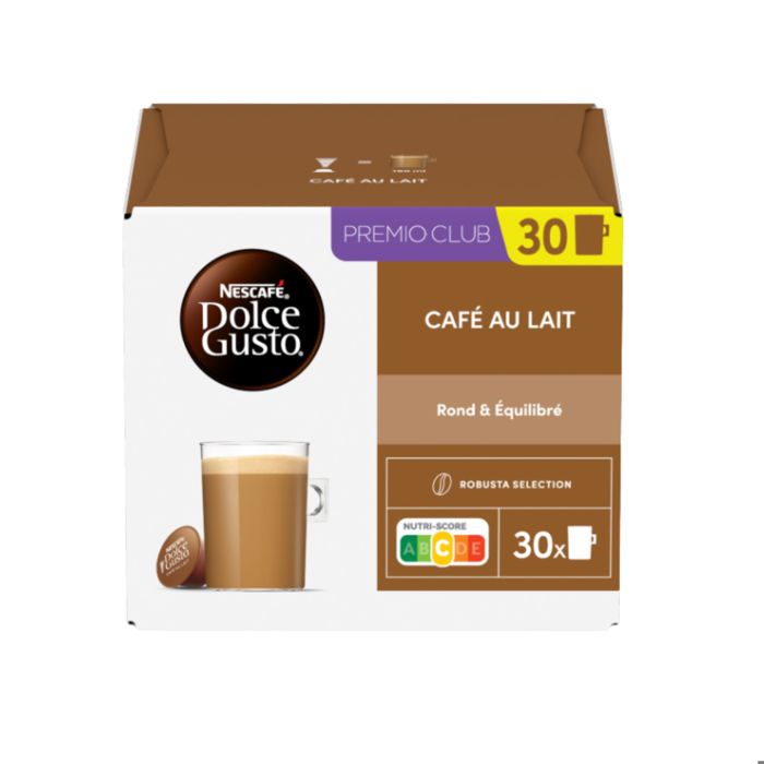 DOLCE GUSTO CAFÉ AU LAIT 3 boites - 90 capsules DOLCE GUSTO CAFÉ AU LAIT 3 boites - 90 capsules