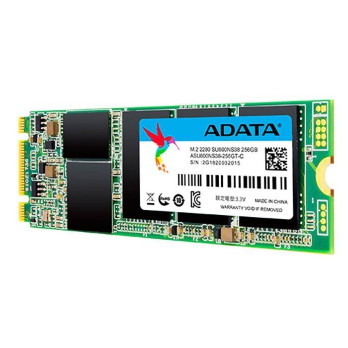 Achat Disque SSD SSD ADATA SU800NS38 256 GB M.2 2280, SATA 6 Gb-s pas cher