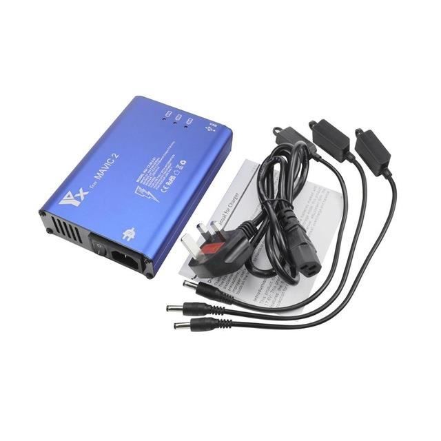 LYONGTECH Chargeur de batterie à écran LCD pour drone DJI Mavic 2 Pro/Zoom, charge 4 batteries et 2 ports USB en même temps, station de charge parallèle 6 en 1 LYONGTECH Chargeur de batterie à écran LCD pour drone DJI Mavic 2 Pro/Zoom, charge 4 batteries et 2 ports USB en même temps, station de charge parallèle 6 en 1