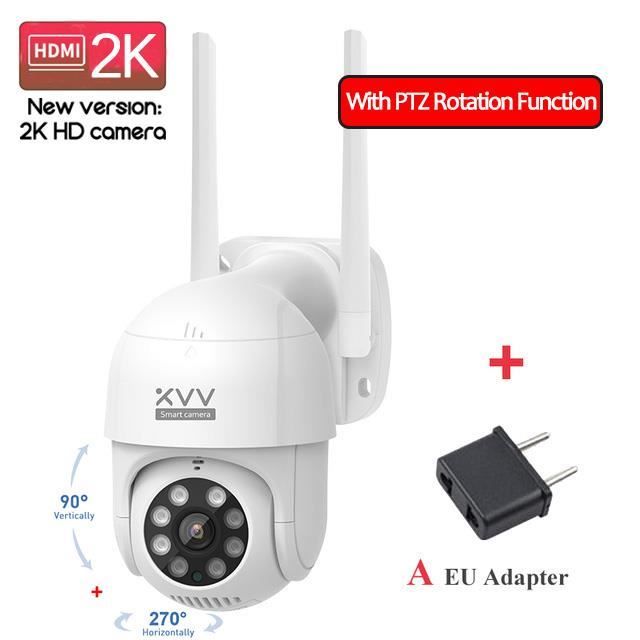 Caméra IP de sécurité extérieure, Caméra de Surveillance extérieure PTZ IP WiFi 5K 12mp, dispositif de