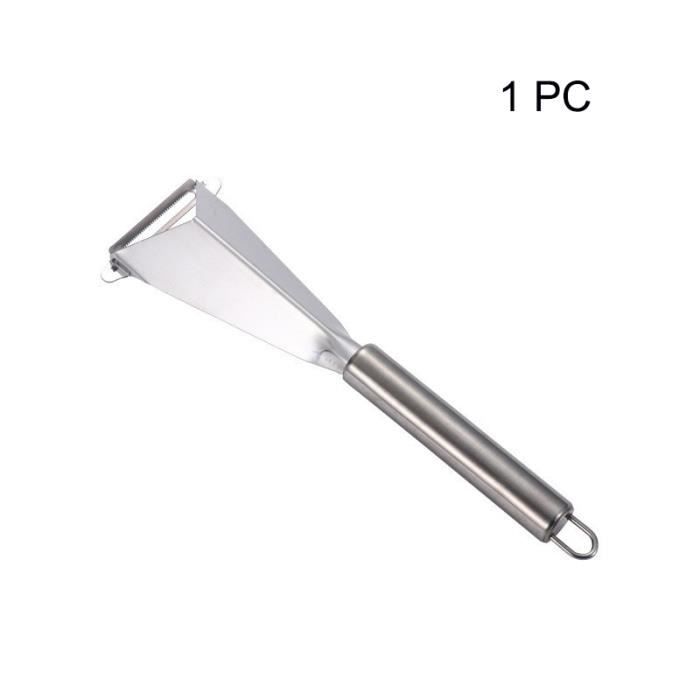 Couteau à Découper Les Fruits Triangulaire En Acier Inoxydable - Pour Pommes, Pastèques, Concombres - 24 Cm, Avec Trou De Suspension