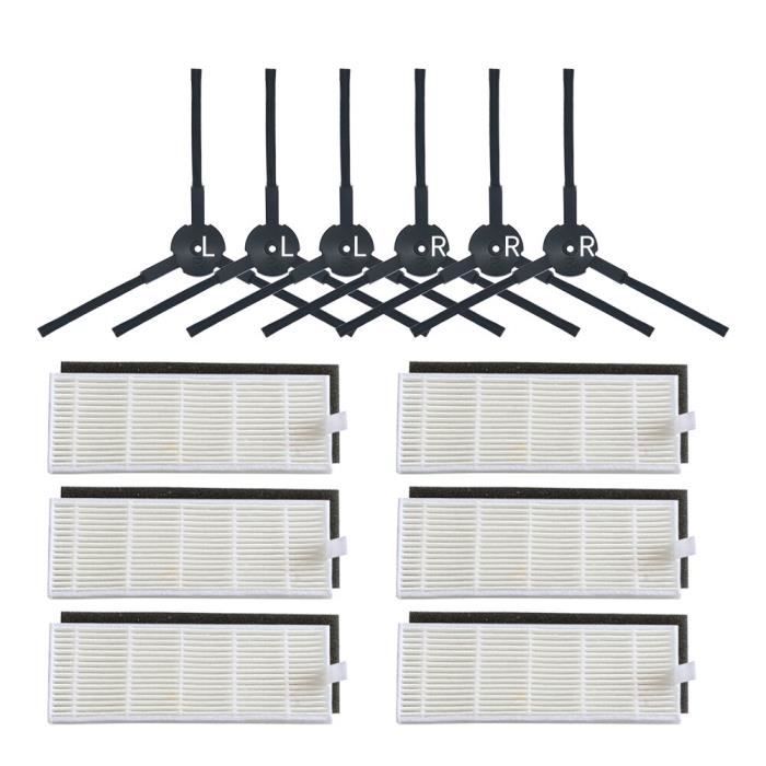 HARPRA Filtro HEPA Spazzola Laterale Di Ricambio Per I-life A4 A4s Robot Aspirapolvere Parti (2* Filtro HEPA - Foto 6