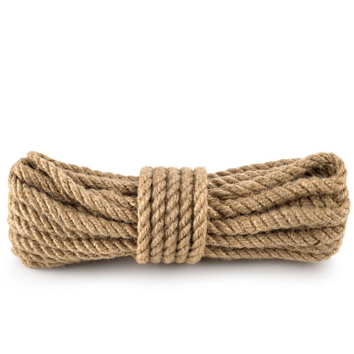 Corde De Jute Naturelle - 12 Mm X 10 M - Pour DIY, Décoration, Griffoir Chat, Jardinage