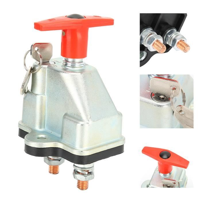TZEKING Interrupteur Coupe-Circuit Batterie 12-48V – Déconnexion Étanché Voiture, Bateau, Camping-Car, Anti-Décharge