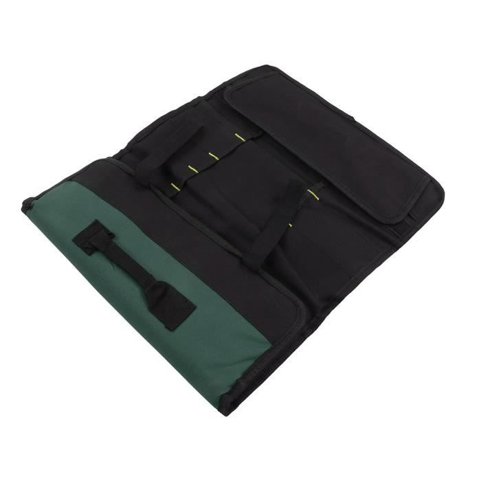 Pochette à Outils Roulante ROCKCOON – 16 Poches, Tissu Oxford Bleu – Organisateur De Clés