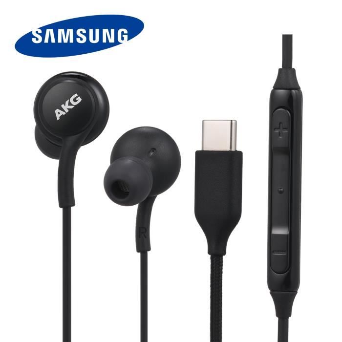SAMSUNG AKG Type-C Wired Headphones In-ear Music Headset Smart Phone Earphone In-line Control with Mic Compatible with SAMSUNG - casque - écouteurs, avis et prix pas cher - Cdiscount