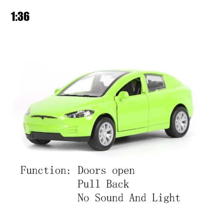 136 Vert - Voiture Tesla modèle X 1:32 en alliage pour enfant, Jouet pour  garçon, Livraison gratuite, Cadeau - Cdiscount Jeux - Jouets