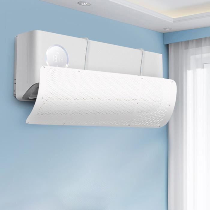 Déflecteur Climatiseur Universal - Direction Air Réglable, Anti-Courant D'Air - Blanc