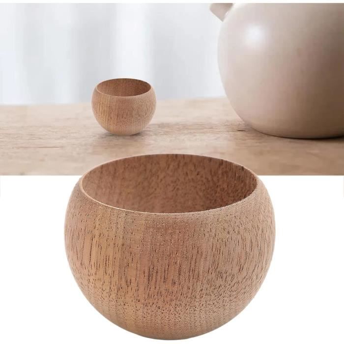 Lot De 6 Toupies Réversibles En Bois Huilé à L'huile De Noyer - Effet Auto-retournement