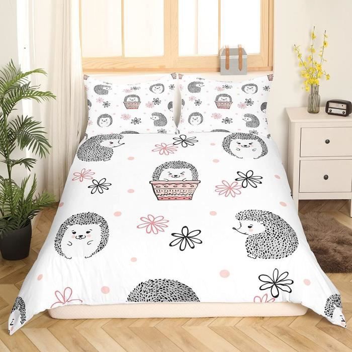 Housse De Couette 3 Pièces Bichon Frisé - Microfibre Douce, Double 200x200cm Avec Taies D'oreiller Assorties