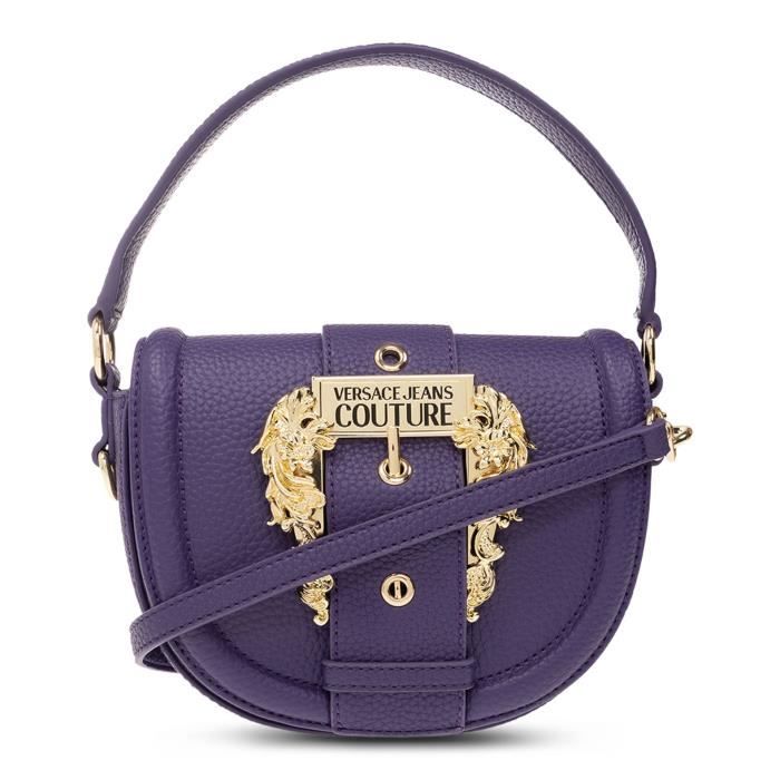 Sac bandoulière Versace Violet Polyester cm