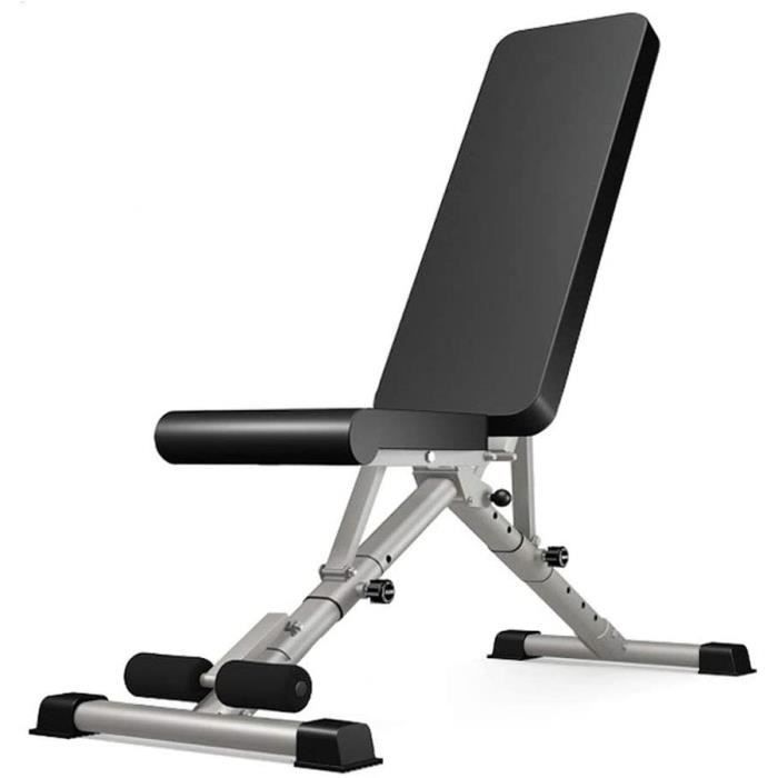 Eeuk Banc Pliable De Fitness Dossier Reglable Sur Differentes Positions Exercice De Musculation Pliant Banc D Entrainement Multipos Prix Pas Cher Cdiscount