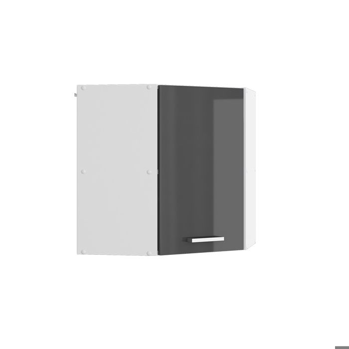 Elément haut de cuisine R-Line 57cm Anthracite Haute brillance/Blanc Vicco 29272