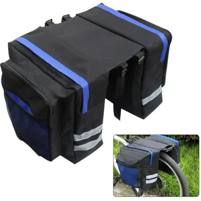 PANIER VELO - Sacoche Velo Porte Bagage Arriere - Sacoche De Selle Vélo - Grande Capacité - Noir PANIER VELO - Sacoche Velo Porte Bagage Arriere - Sacoche De Selle Vélo - Grande Capacité - Noir