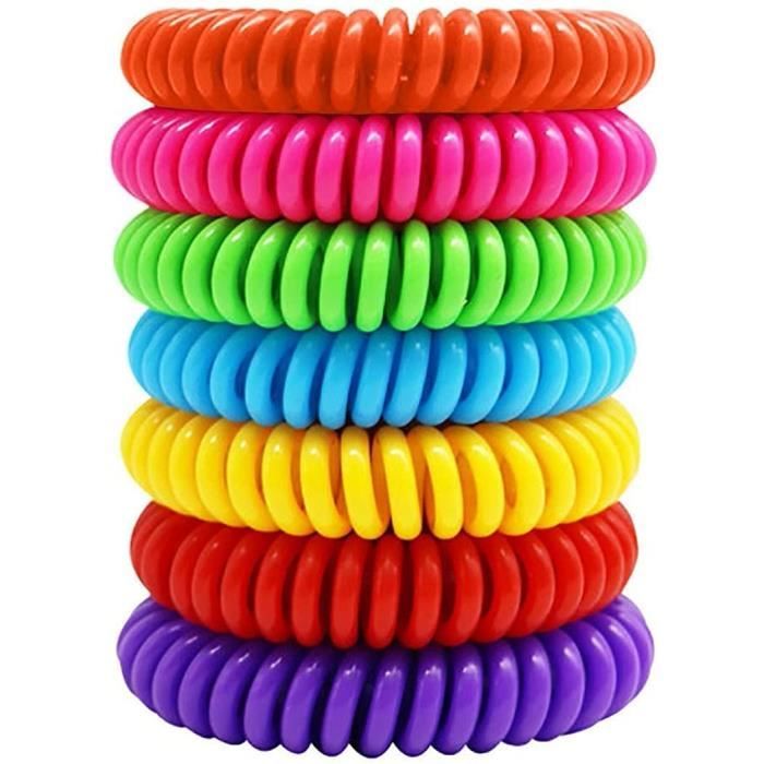 Active Era Bracelet Anti-Moustique En Cuir Lot De 12 - Répulsif Naturel Sans DEET Pour Enfants & Adultes