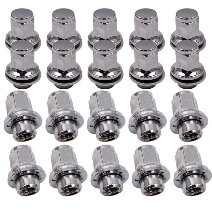 20x roue en alliage écrou inox Cap pour JAGUAR S-TYPE X-TYPE XF XK XJ XJR F-TYPE