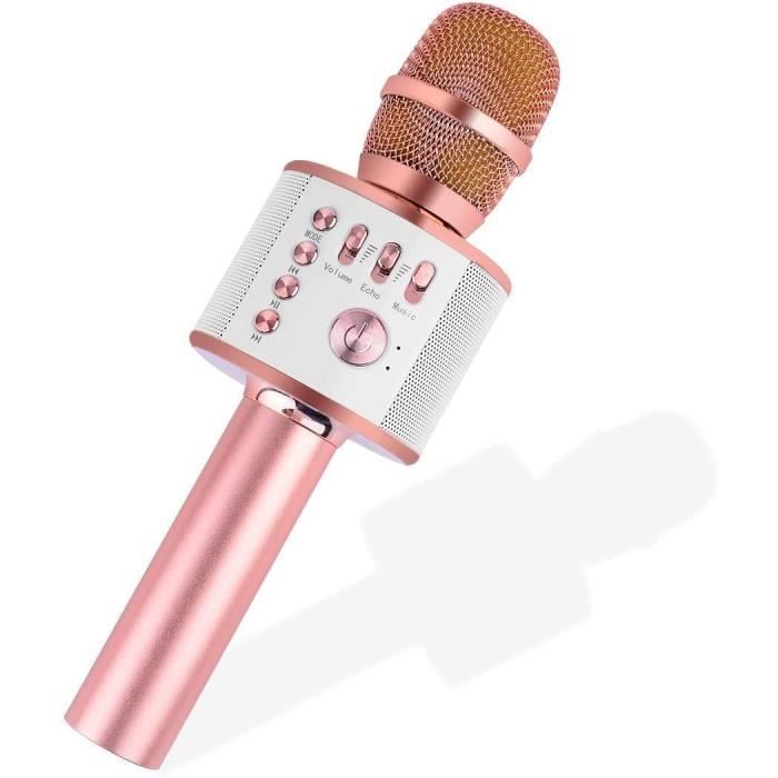 Microphone karaoké sans fil pour la maison KTV/fête/cadeau/jouets Portable doré Micgeek i6 smartphone/tablette/PC/ordinateur portable mini lecteur de karaoké portable pour iOS/Android 