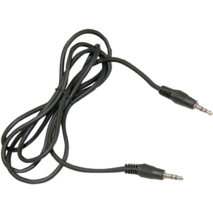 Cable prise Jack 3mm5 male vers male 3m Cdiscount TV Son Photo