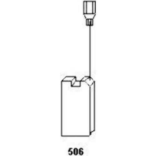 5x8,5x12,5mm Balais de Charbon pour Festool Polisseuse BF 1 E