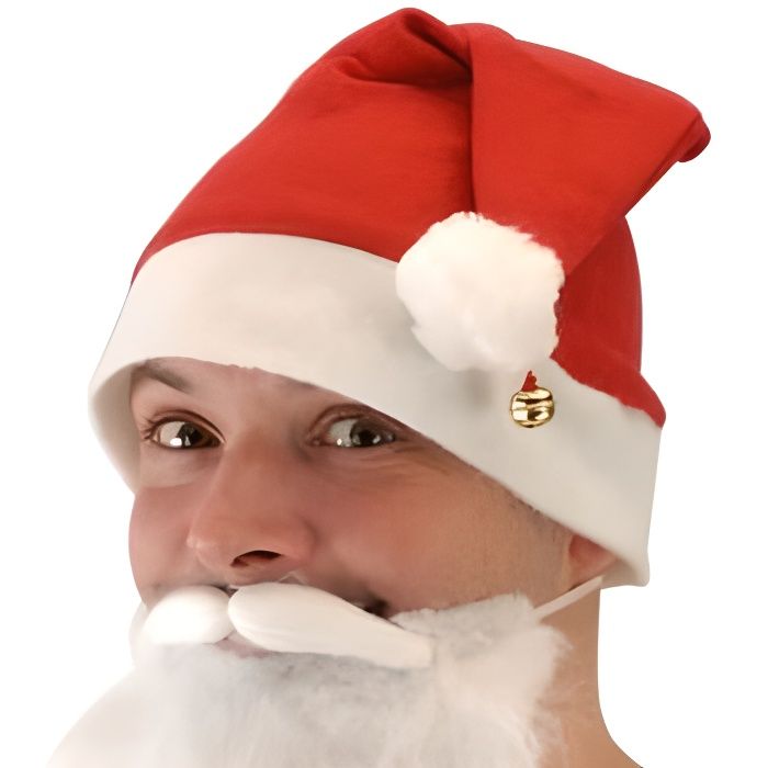 SATINIOR 2 Chapeau de Père Noël Bonnet de Noël Unisexe Bonnet de Père Noël pour Vacances 