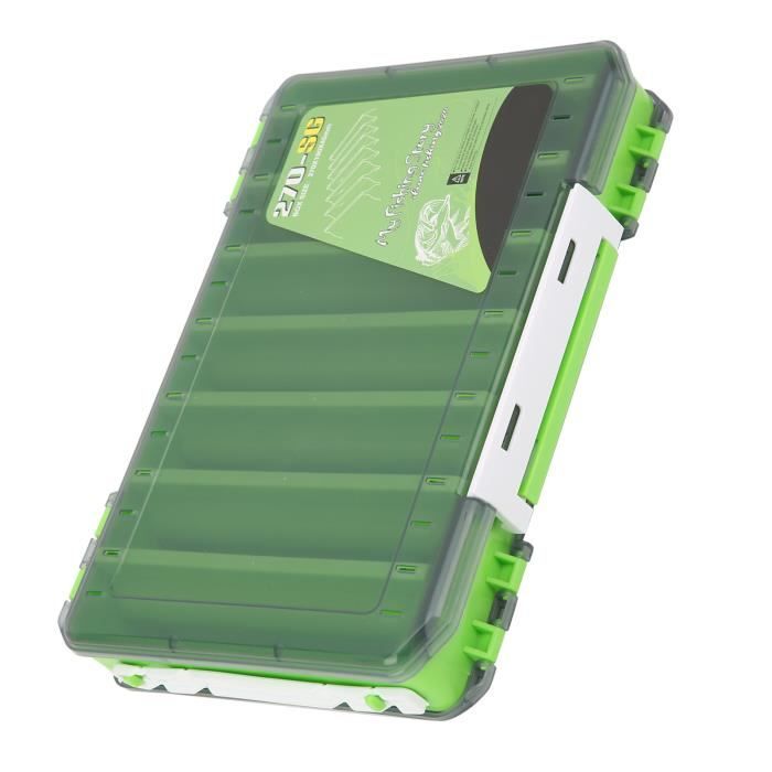 Boîte Rangement Leurres Double Face 10 Compartiments Boîte De