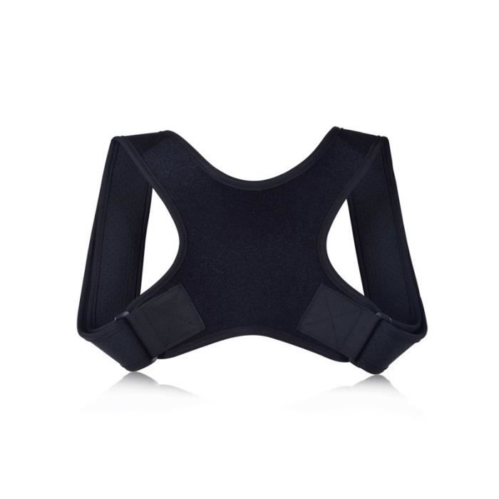 Correcteur De Posture IThrough Réglable Noir - Pour épaules Et Dos - Taille Ajustable Unisexe - Neuf