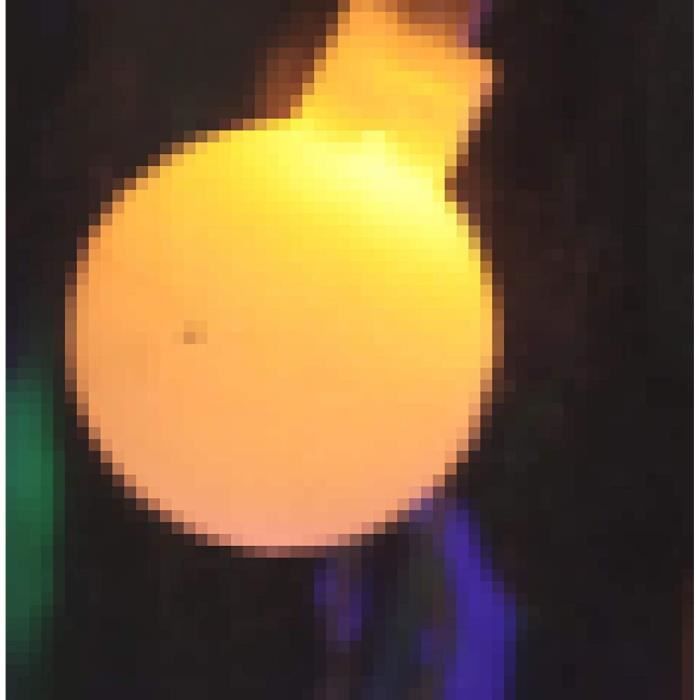 guirlande lumineuse extérieure petite boule ronde jaune 5 m 50 lumières - led solaire