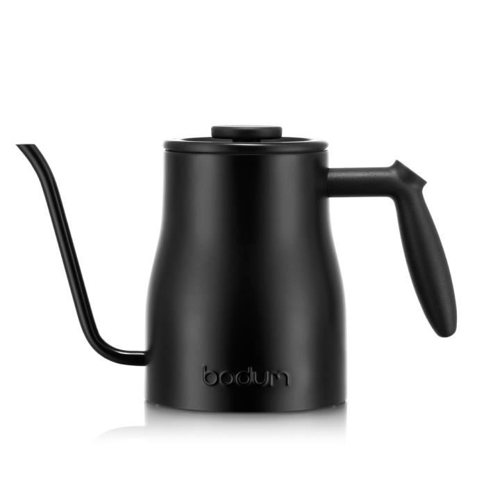 BODUM - BISTRO Bouilloire électrique à long bec, 1.200 W, 1.0 l, inox - Electroménager