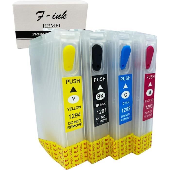 Pack De 4 Cartouches D'encre Rechargeables HP 940 - Compatibles, Fabriquées En France