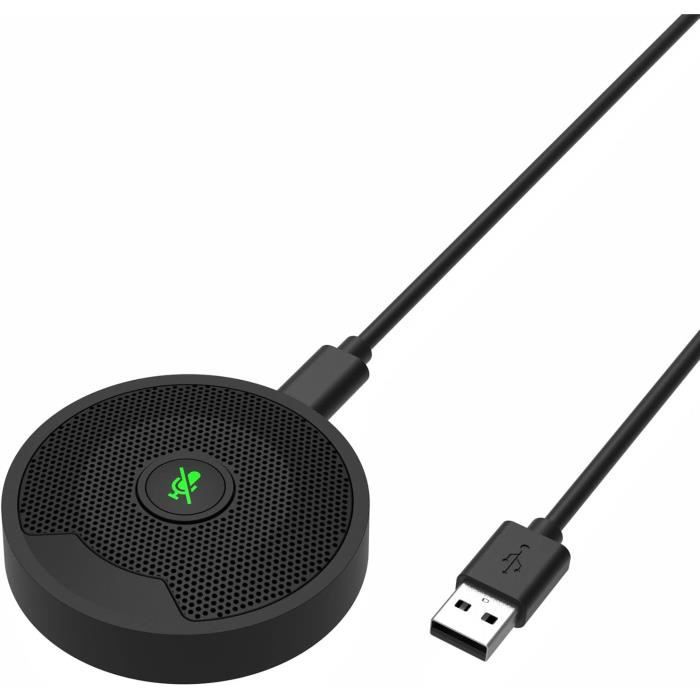 Microphone USB De Conférence WEDAWIN – Omnidirectionnel à 360°, Captation 3-5 M, Pour PC, Mac, Téléphone (avec Adaptateur) - 8